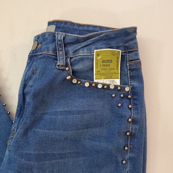 Oak & Vine Denim Jeans Junior Size 12 Blue Medium Wash NWT - Picture 8 of 15